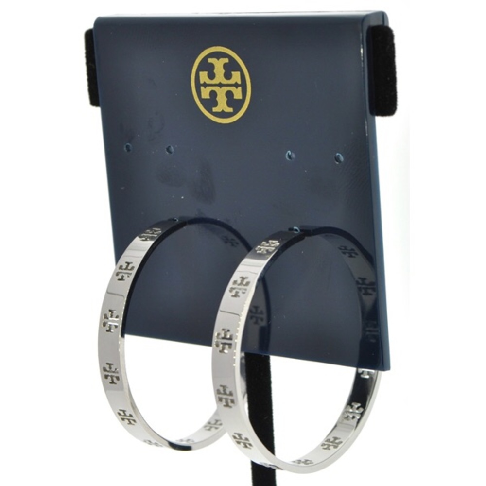 Tory Burch Pierced T Hoop Earrings